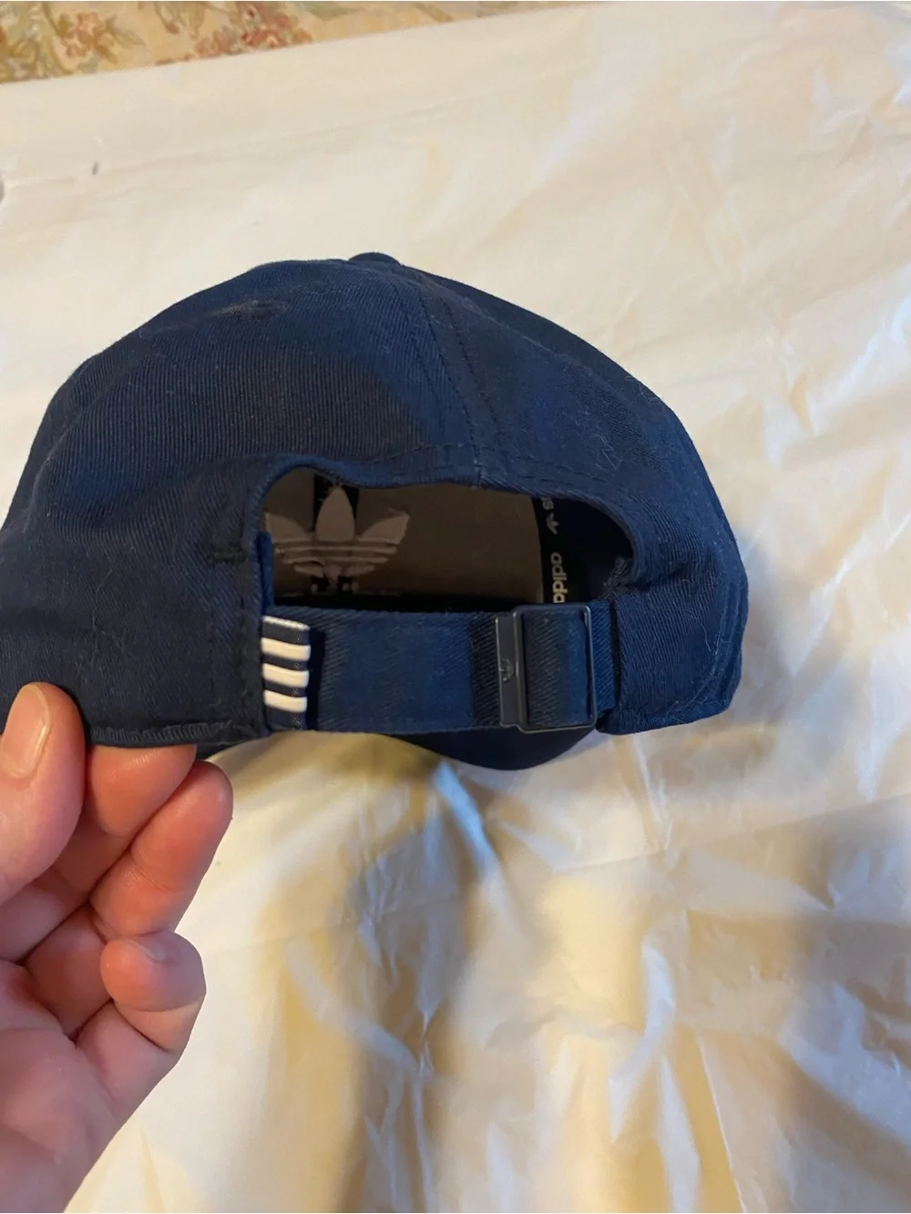 adidas Navy Cap with White Trefoil Logo